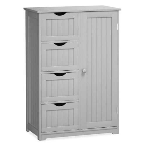 Indoor Wooden Cabinet - Gray - Lot 398
