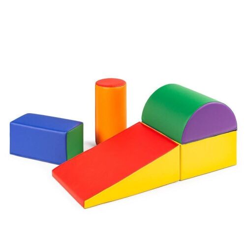 5-Piece Kids Climb & Crawl Soft Foam Shapes Structure Playset  - Lot 419