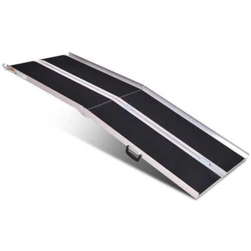 8' Portable Aluminum Non-Skid Multifold Wheelchair Ramp - Lot 465