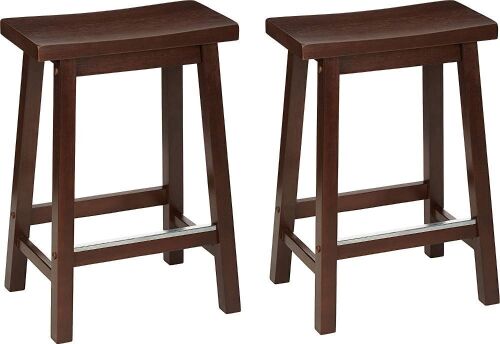 Set of (2) Solid Wood Bar Stools - Lot 731