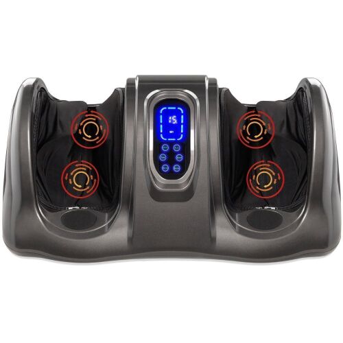Therapeutic Foot Massager w/ High Intensity Rollers, Remote, 3 Modes - Lot 1072