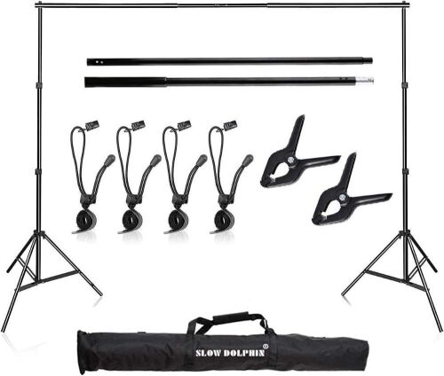 10ft Studio Backdrop Support System Kit with Carry Bag - Lot 1138