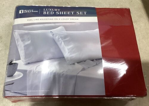 Lot of (4) 4-Piece Luxury Bed Sheet Set - King Size - Lot 892