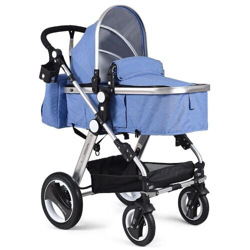 Folding Aluminum Baby Stroller with Diaper Bag - Lot 571