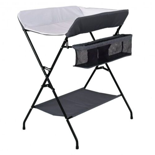 Folding Diaper Changing Table - Gray - Lot 1131