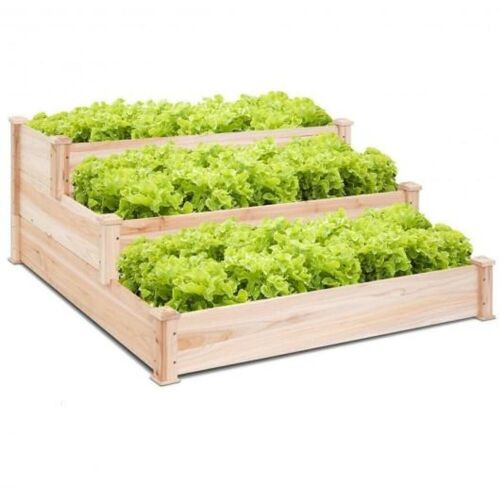 3-Tier Elevated Wooden Vegetable Garden Bed - Lot 236