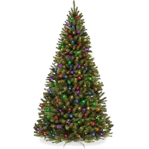 Pre-Lit Artificial Spruce Christmas Tree w/ Multicolored Lights - Lot 764