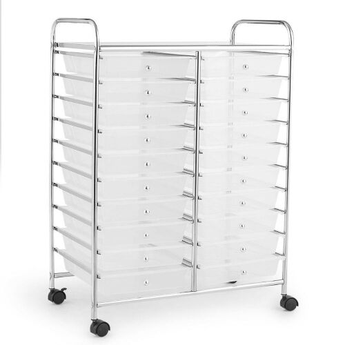 Rolling Storage Cart with 20 Drawers - Lot 1174