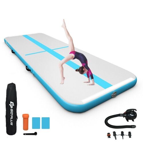 13' Inflatable Gymnastics Tumbling Mat with Pump - Lot 985