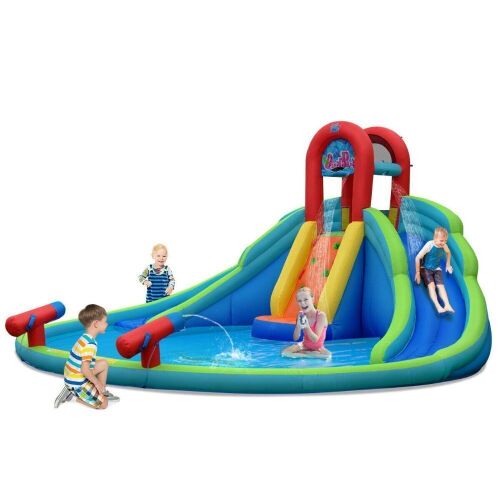 Kids Inflatable Water Slide Bounce House with Carry Bag - Lot 1052