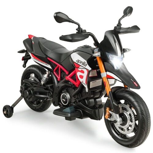 Kids 12V Electric Ride-On Motorcycle - Aprilia Licensed - Lot 603
