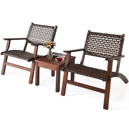 3-Piece Wooden Patio Furniture Set - Lot 379
