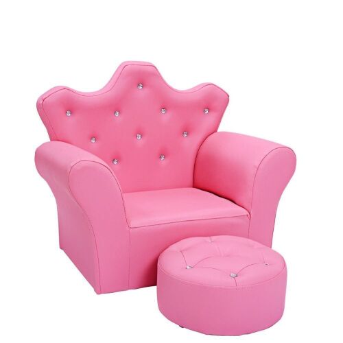 Kids Single Sofa with Ottoman - Lot 1050