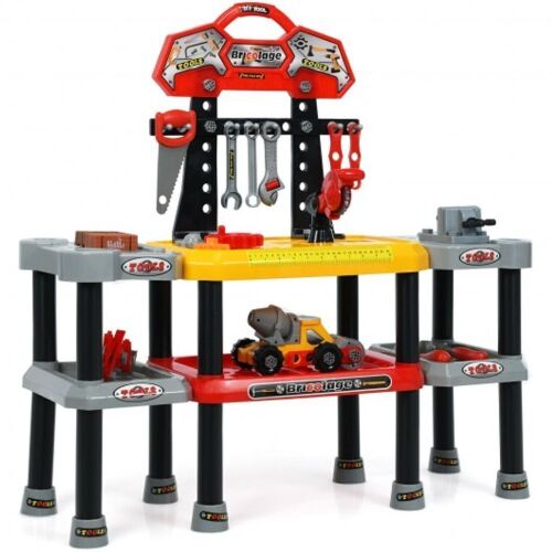 Kids 121-Piece Workshop Tool Playset  - Lot 861
