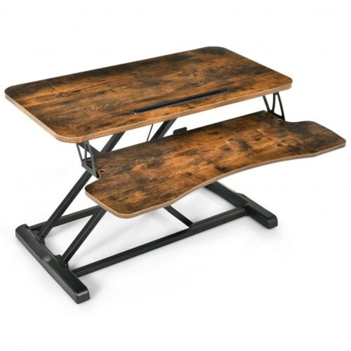 Adjustable Riser Stand Desk with Keyboard Tray - Lot 849
