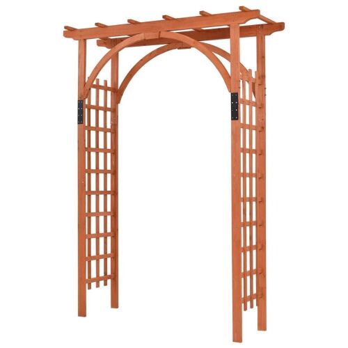 Outdoor Wooden Cedar Arbor - Lot 815