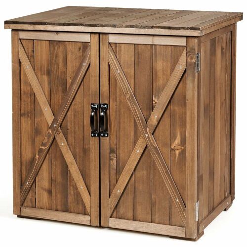 2.5'x2' Outdoor Wooden Storage Cabinet - Lot 891