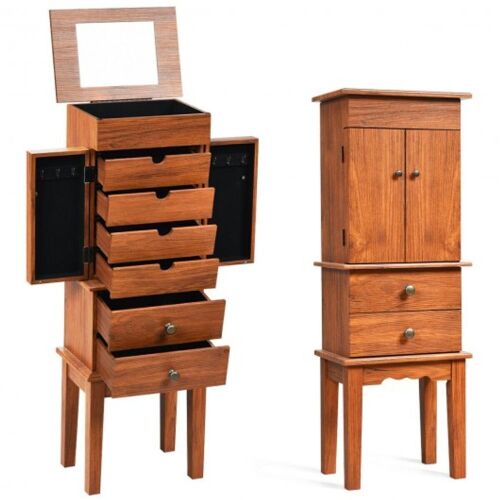 Vintage Jewelry Cabinet with Mirror - Lot 328