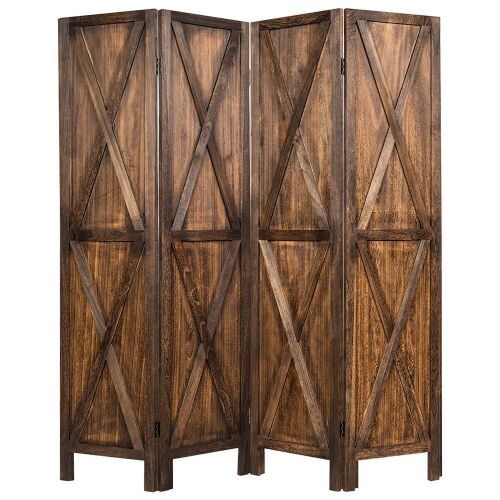 4-Panel Folding Wooden Divider - Lot 112
