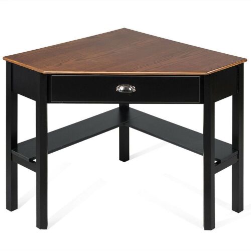 Corner Wooden Desk - Lot 584