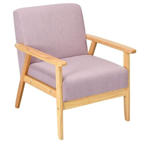 Modern Accent Chair - Pink - Lot 345