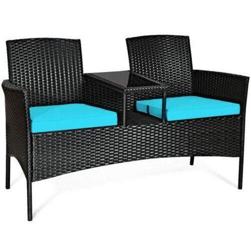 Patio Rattan Conversation Sofa - Lot 515