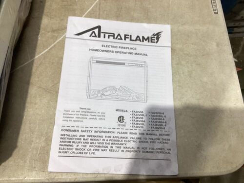 Altra Flame Electric Fireplace Insert  - Lot 357