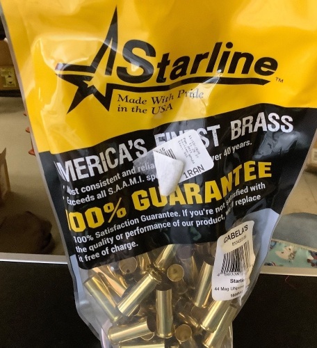 Starline 44 Mag Brass Casings, Appears New - Lot 400