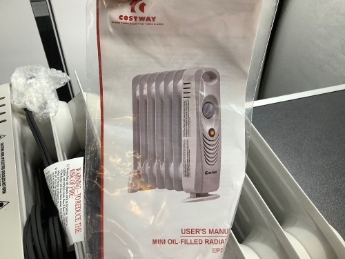 Mini Oil-Filled Radiator, Powers On, Appears New - Lot 207