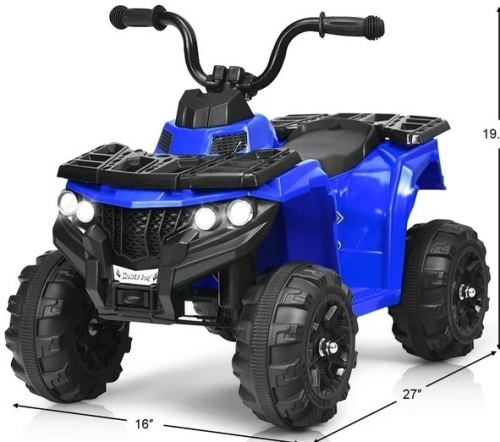 CostWay, Kids Ride on ATV Quad 4 Wheeler Toy Car 6V battery Powered, Appears New - Lot 287