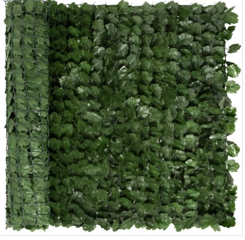Outdoor Faux Ivy Privacy Screen Fence, Appears New - Lot 229