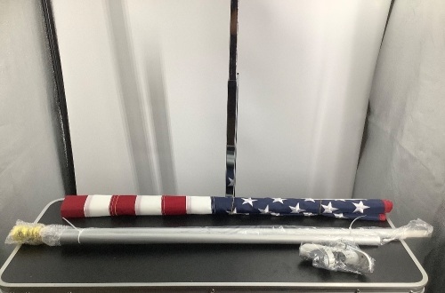 American Flag with Pole, Appear New - Lot 293