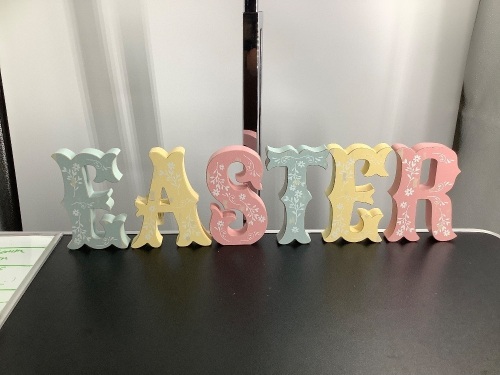 Transpac Easter Letters Decoration, Appears New - Lot 114