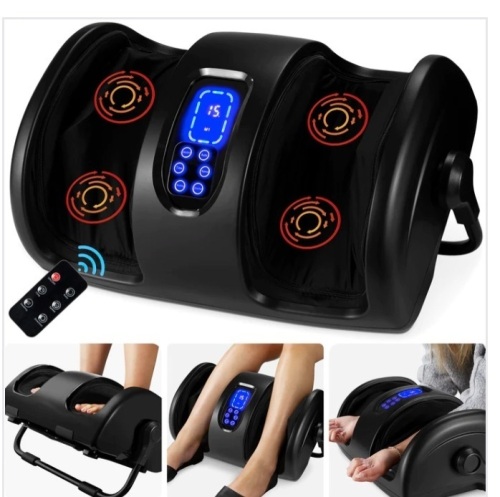 Shiatsu Foot Massager w/ High-Intensity Rollers, Remote Control, Untested, Appears New - Lot 198