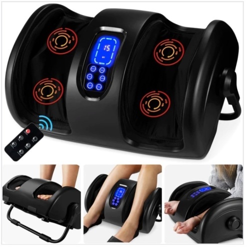 Reflexology Shiatsu Foot Massager w/ High-Intensity Rollers, Remote Control, Appears New, Untested - Lot 228
