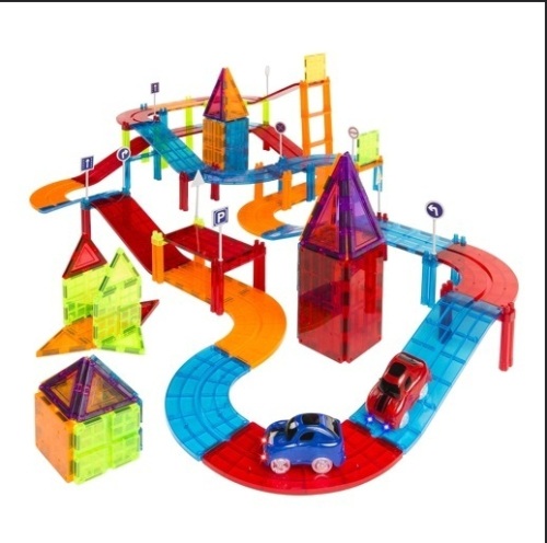 05-Piece Kids Magnetic Building Tiles Set, Ecommerce Return - Lot 239