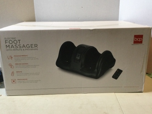 Electric Foot Massager with Remote and Programs, Appears New, Untested - Lot 324