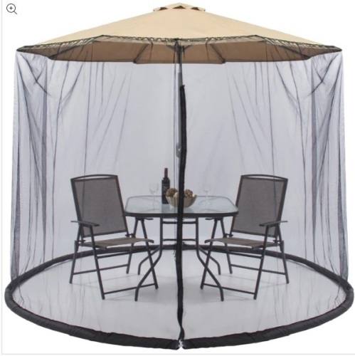 Adjustable Bug Net Accessory for Patio Umbrella w/ Zippered Door - 9ft, Appears New - Lot 238