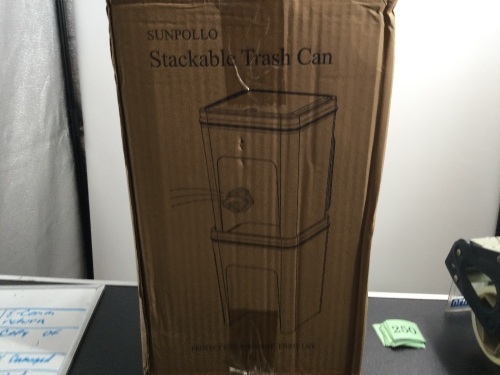 Sunpollo Stackable Trash Can, Appears New - Lot 245