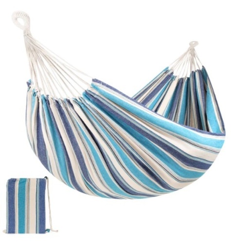 2-Person Brazilian-Style Double Hammock w/ Portable Carrying Bag, Appears New - Lot 169