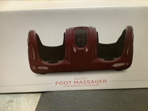 Electric Foot Massager with Remote and Programs, Appears New, Untested - Lot 255