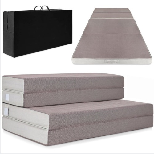 Folding Portable Mattress Topper w/ Plush Foam - 4in, Appears New - Lot 122