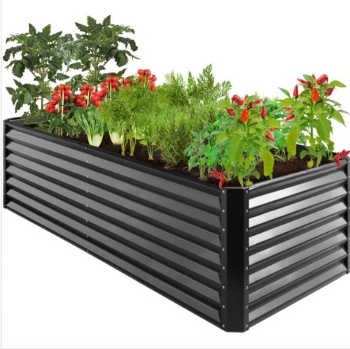 Outdoor Metal Raised Garden Bed for Vegetables, Flowers, Herbs - 8x4x2ft, Appears New - Lot 161