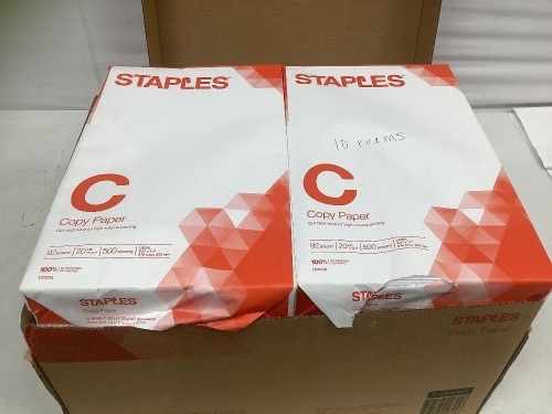 Case of (10) Reams 8.5"x14" Legal Office Paper - Lot 132