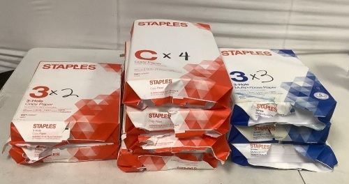 Lot of (9) Reams Office Paper, Multiple Sizes - Lot 168