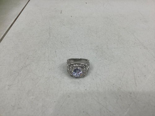 Mens 925 Silver Anniversary Ring - Lot 60