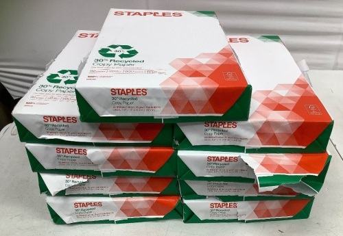 Lot of (9) Reams 8.5"x14" Legal Office Paper - Lot 247