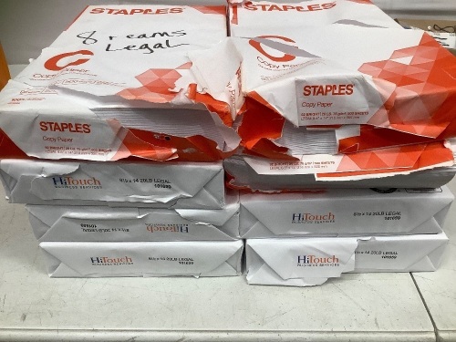 Lot of (8) Reams 8.5"x14" Legal Office Paper - Lot 349