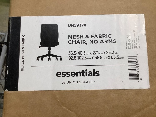Mesh & Fabric Chair w/o Arms - Lot 26