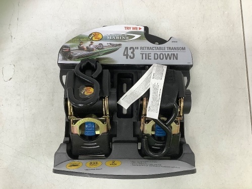 Set of (2) 43" Retractable Transom Tie Downs - Lot 431